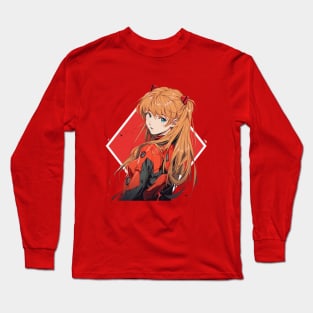 Asuka Langley Soryu evangelion Illustration Long Sleeve T-Shirt